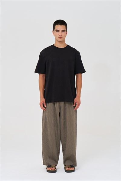 Basic Regular Fit Tişört Erkek /02 Siyah