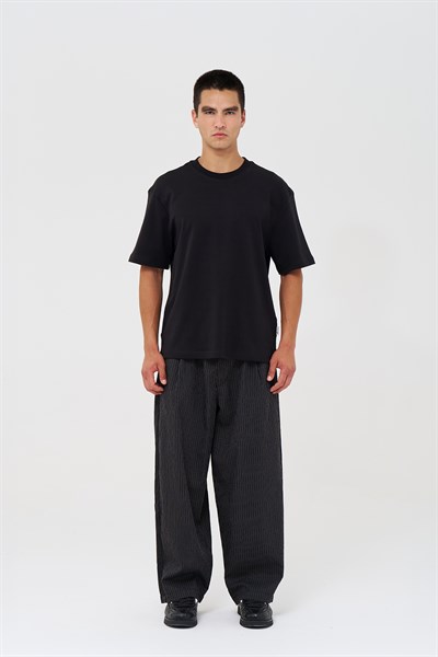 Basic Relaxed Fit Tişört Erkek /03 Siyah
