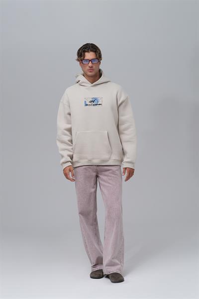Be Good To Yourself Oversize Sweatshirt Erkek Stone