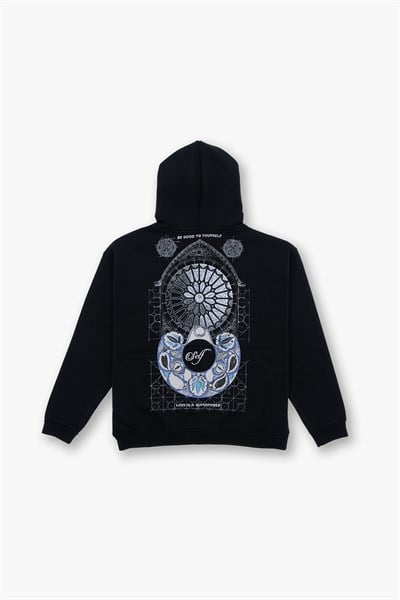 Be Good To Yourself Oversize Sweatshirt Kadın Siyah