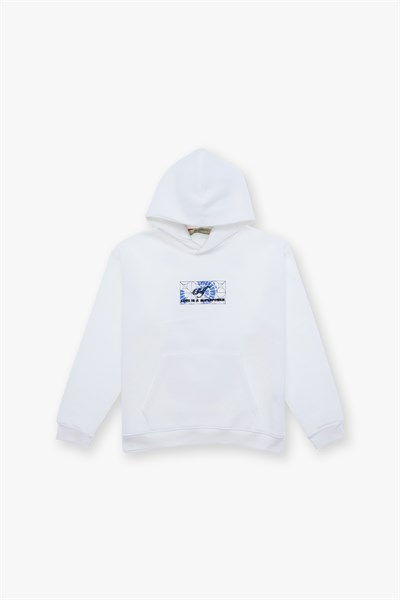 Be Good To Yourself Oversize Sweatshirt Erkek Ekru