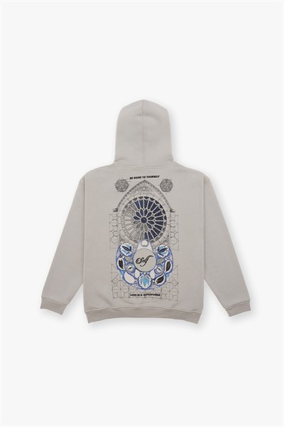 Be Good To Yourself Oversize Sweatshirt Erkek Stone
