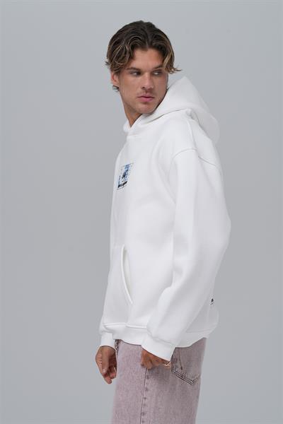 Be Good To Yourself Oversize Sweatshirt Erkek Ekru