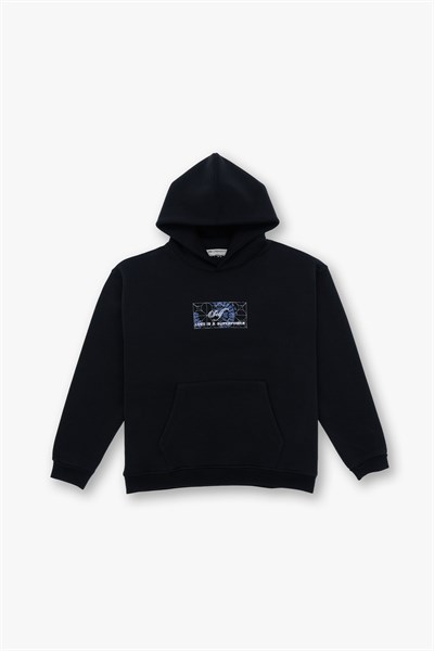 Be Good To Yourself Oversize Sweatshirt Kadın Siyah