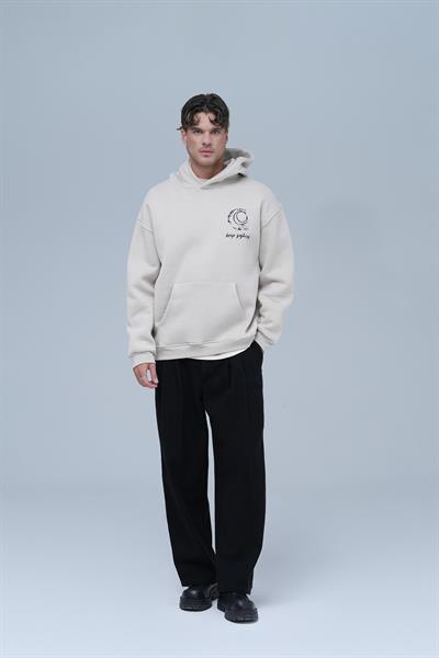 Beyond the Frame Oversize Sweatshirt Erkek Stone