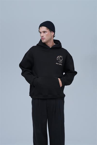 Beyond the Frame Oversize Sweatshirt Erkek Siyah