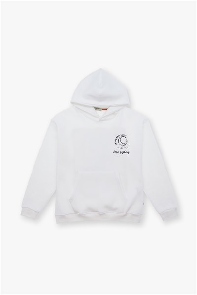 Beyond the Frame Oversize Sweatshirt Erkek Ekru