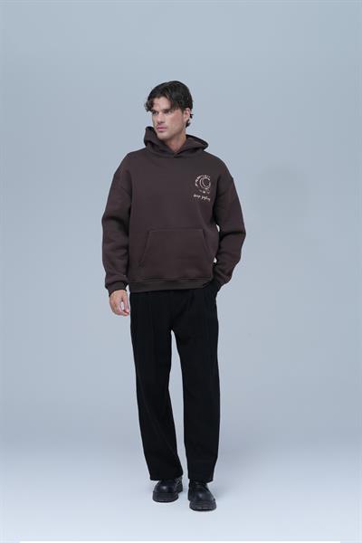Beyond the Frame Oversize Sweatshirt Erkek Kahverengi