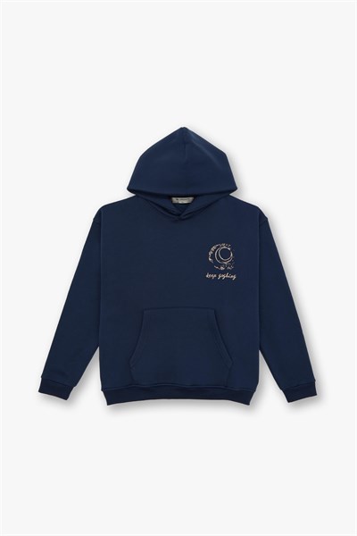 Beyond the Frame Oversize Sweatshirt Erkek İndigo