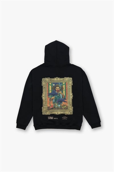 Beyond the Frame Oversize Sweatshirt Kadın Siyah