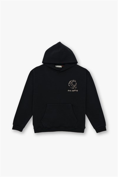 Beyond the Frame Oversize Sweatshirt Kadın Siyah