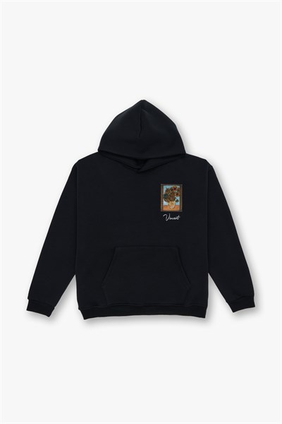 Beyond the Frames Oversize Sweatshirt Kadın Siyah