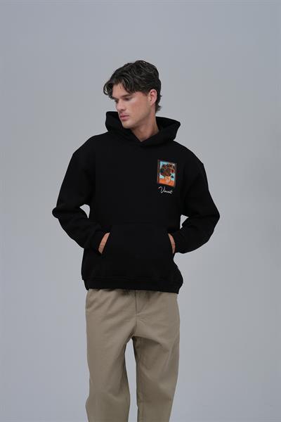Beyond the Frames Oversize Sweatshirt Erkek Siyah