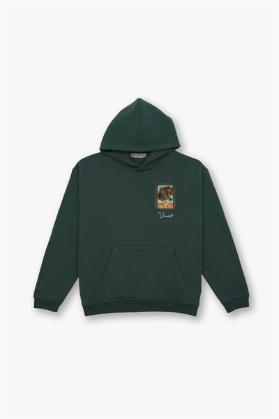 Beyond the Frames Oversize Sweatshirt Kadın Yeşil