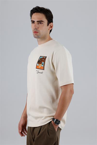 Beyond the Frames Regular Fit Tişört Erkek Stone