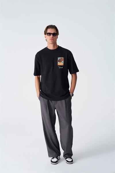Beyond the Frames Regular Fit Tişört Erkek Siyah