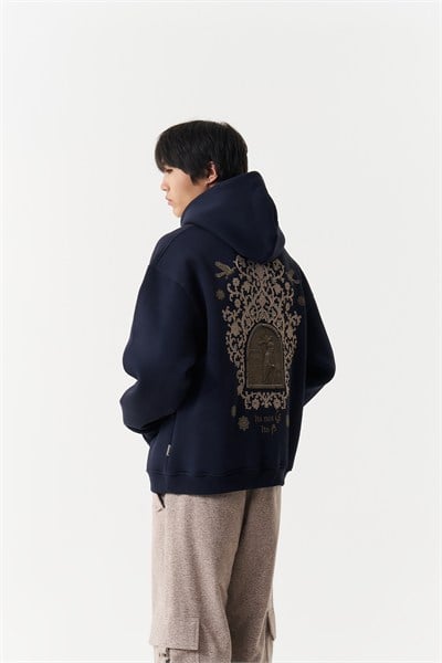 Beyond the Self Oversize Erkek Sweatshirt Lacivert