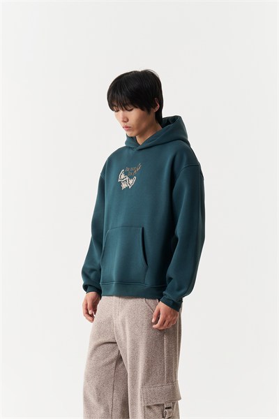 Beyond the Self Oversize Erkek Sweatshirt Forest Yeşili