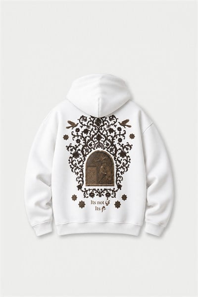 Beyond the Self Oversize Erkek Sweatshirt Ekru