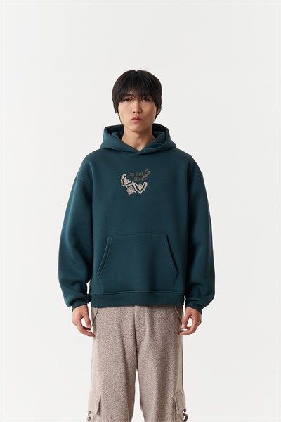 Beyond the Self Oversize Erkek Sweatshirt Forest Yeşili