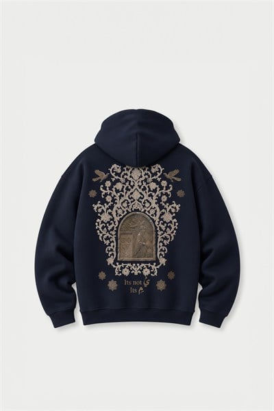 Beyond the Self Oversize Erkek Sweatshirt Lacivert