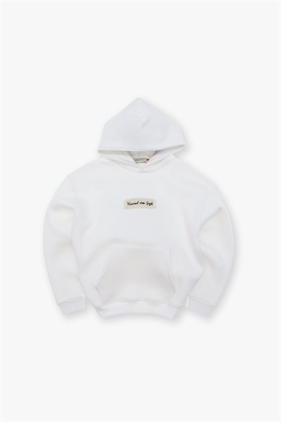 Blooming Canvas Oversize Sweatshirt Erkek Ekru