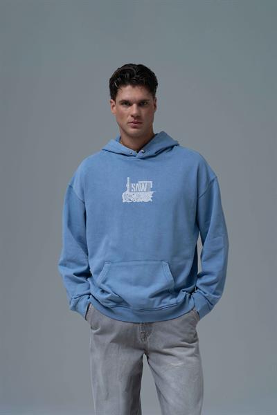Breathe & Live Oversize Sweatshirt Erkek Mavi