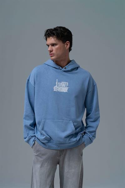 Breathe & Live Oversize Sweatshirt Erkek Mavi