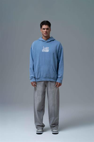 Breathe & Live Oversize Sweatshirt Erkek Mavi