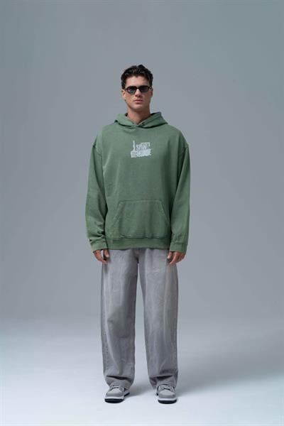 Breathe & Live Oversize Sweatshirt Erkek Yeşil