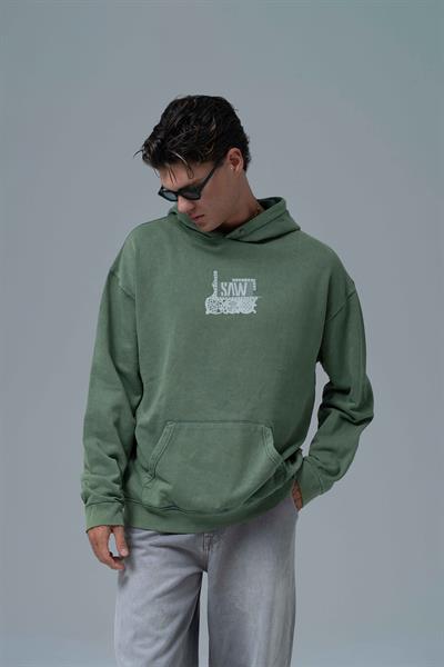 Breathe & Live Oversize Sweatshirt Erkek Yeşil