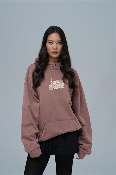 Breathe & Live Oversize Sweatshirt Kadın Kahverengi