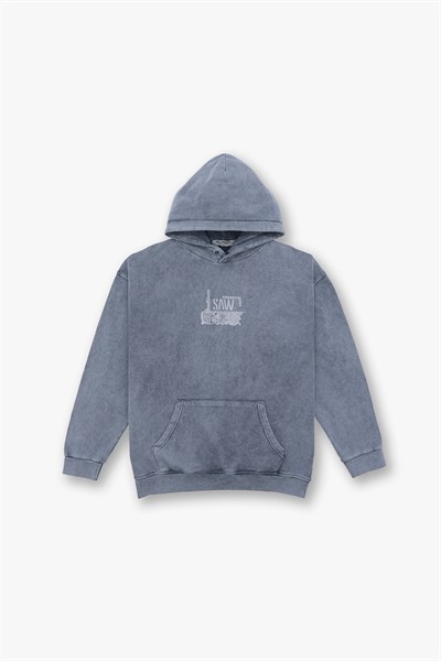 Breathe & Live Oversize Sweatshirt Kadın Füme