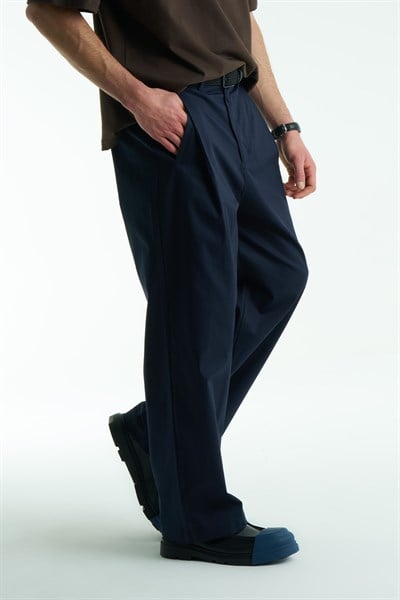 Caden Relaxed Fit Erkek Pantolon Lacivert
