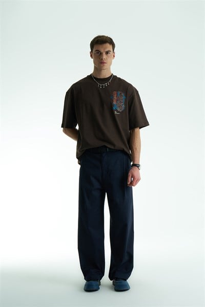 Caden Relaxed Fit Erkek Pantolon Lacivert