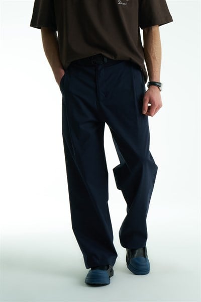 Caden Relaxed Fit Erkek Pantolon Lacivert