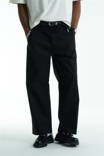 Caden Relaxed Fit Erkek Pantolon Siyah