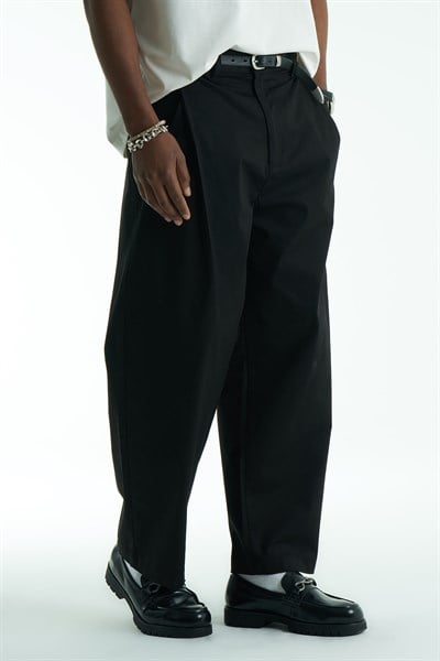 Caden Relaxed Fit Erkek Pantolon Siyah
