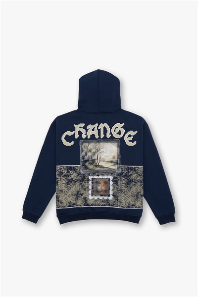 Change Oversize Sweatshirt Erkek İndigo