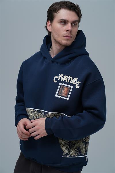 Change Oversize Sweatshirt Erkek İndigo