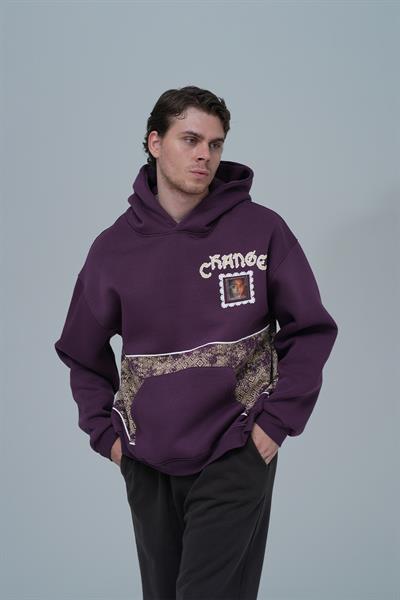 Change Oversize Sweatshirt Erkek Mor