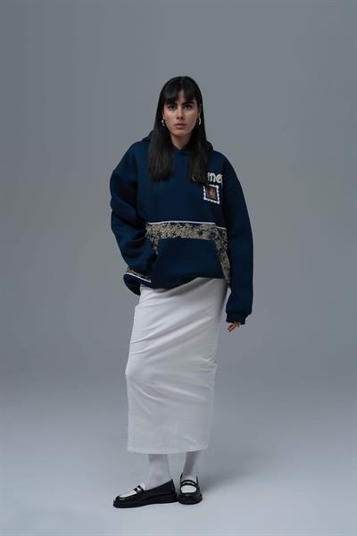 Change Oversize Sweatshirt Kadın İndigo