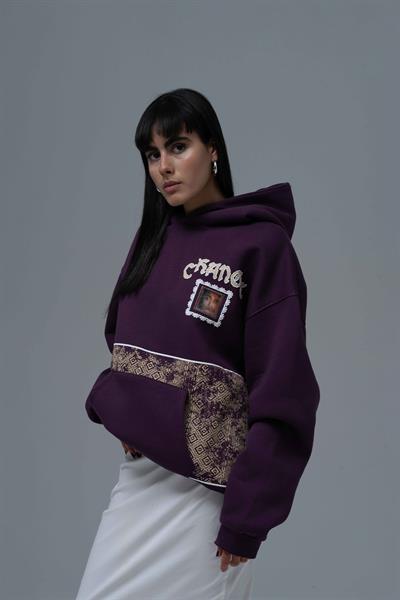 Change Oversize Sweatshirt Kadın Mor