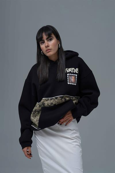 Change Oversize Sweatshirt Kadın Siyah