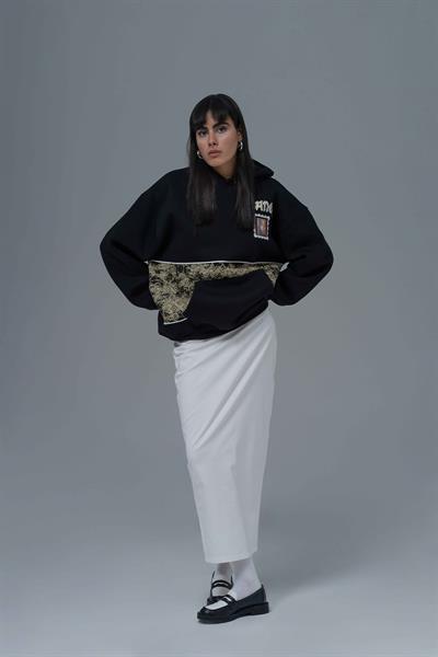 Change Oversize Sweatshirt Kadın Siyah