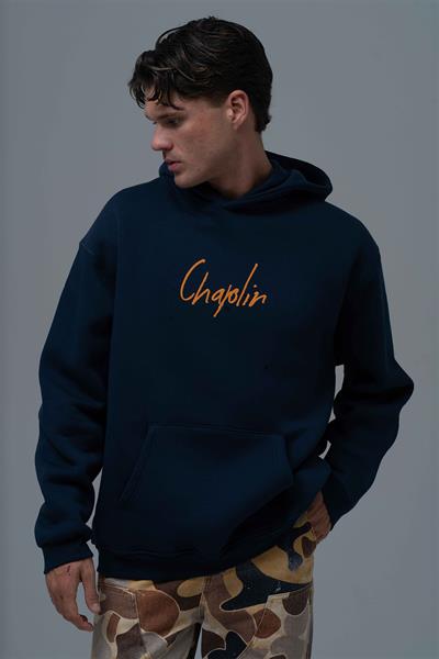 Chaplin Oversize Sweatshirt Erkek İndigo
