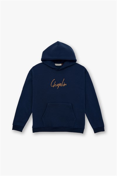 Chaplin Oversize Sweatshirt Erkek İndigo