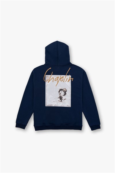 Chaplin Oversize Sweatshirt Erkek İndigo