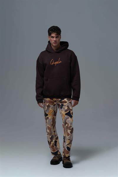 Chaplin Oversize Sweatshirt Erkek Kahverengi