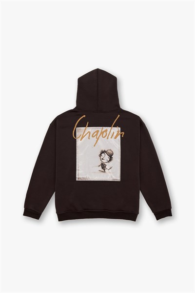 Chaplin Oversize Sweatshirt Erkek Kahverengi